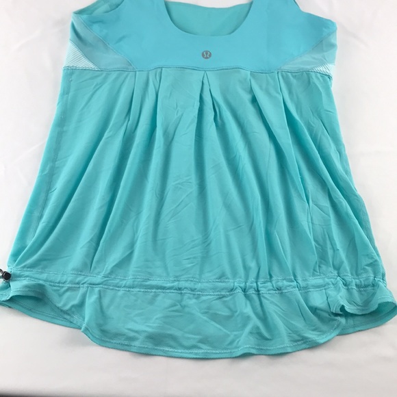 Lululemon Elevate Tank Top Angle Blue Sz:8 - Picture 9 of 10